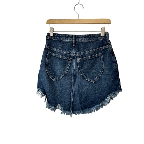 We The Free By Free People Bailey Denim Skirt Medium Wash Size 31 New - Picture 4 of 7